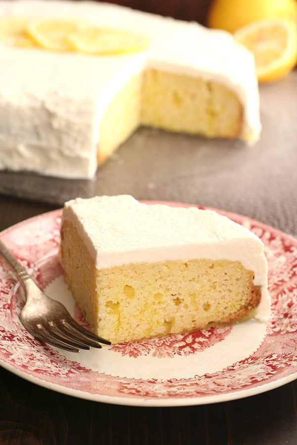 Sugar-Free Slow Cooker Lemon Poke Cake