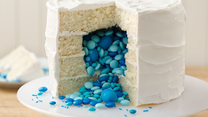 Surprise on the Inside Gender Reveal Cake 