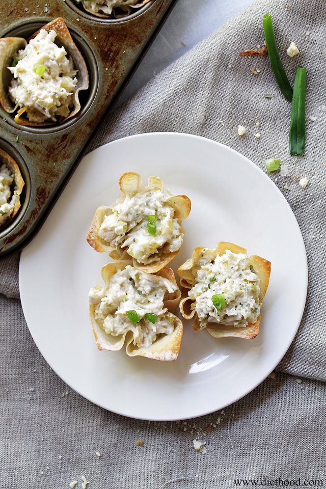 Chunky Chicken Salad Cups | #chicken #salad #appetizers #recipes