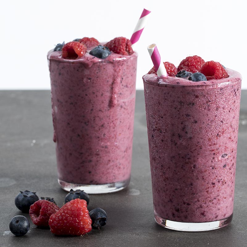 Mixed Berry Coconut Milk Smoothie