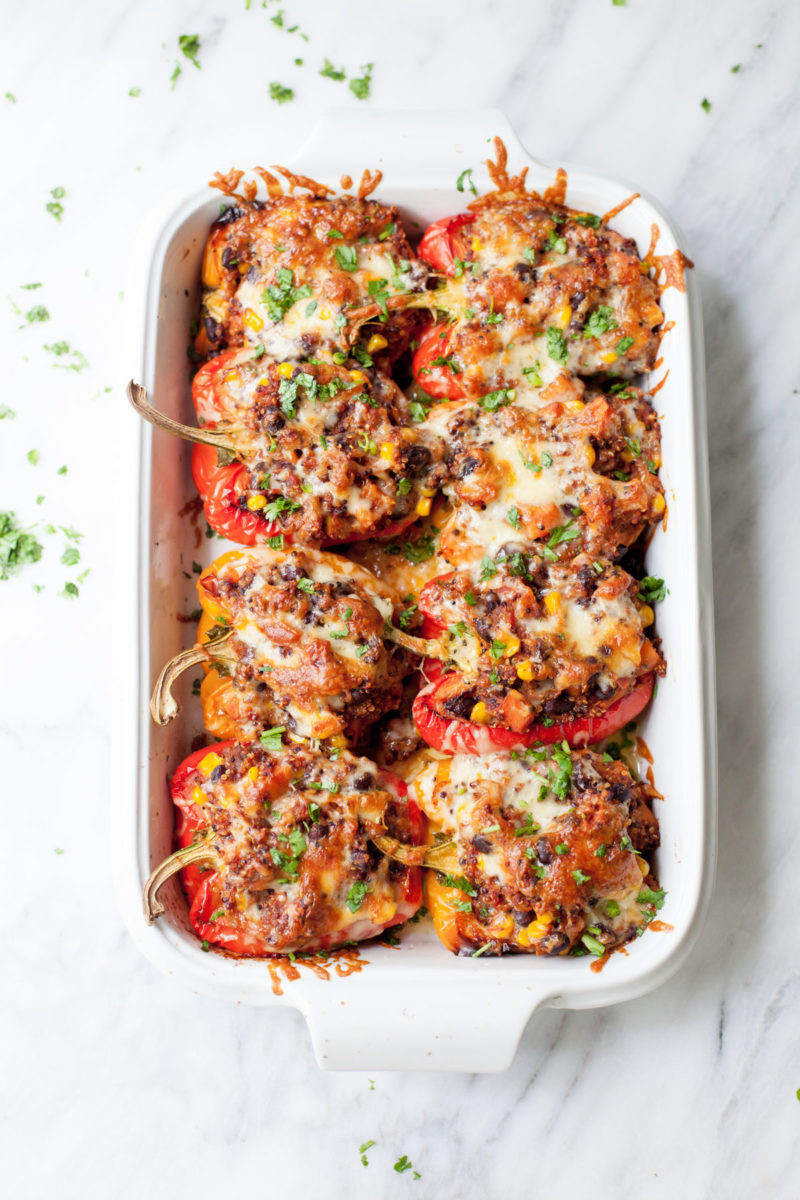 Southwestern Quinoa Stuffed Peppers