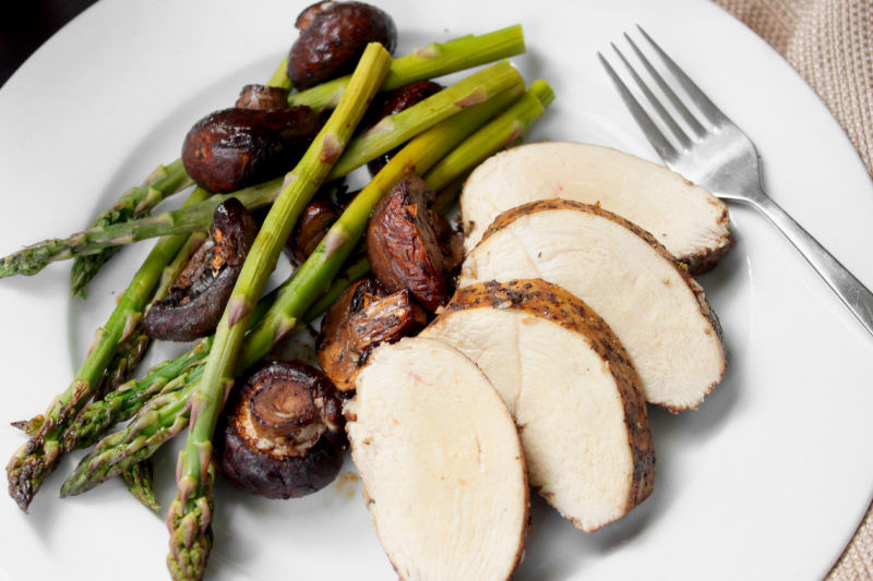 Balsamic Chicken With Asparagus And Mushrooms 1