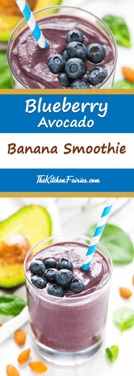 Blueberry-Avocado-Banana-Smoothie