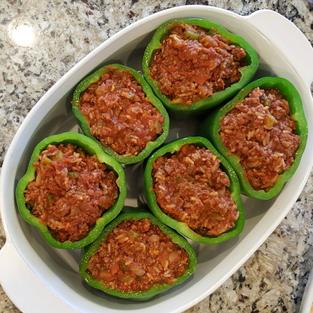 Brown Rice Stuffed Peppers 1