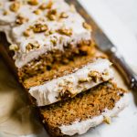 Carrot Cake Banana Bread with Thick Cinnamon Cream Cheese Frosting 1