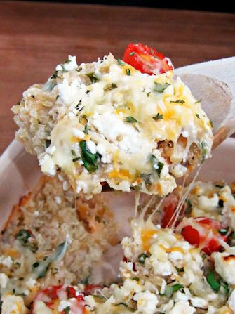 Cheesy Greek-Style Baked Quinoa