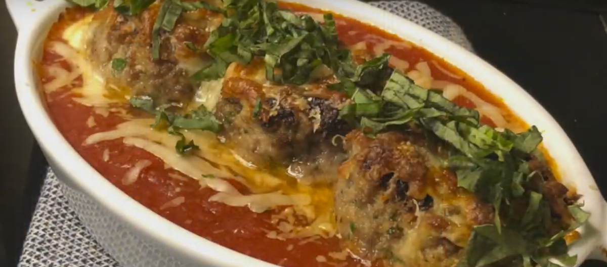 Cheesy Italian Meatballs with Marinara