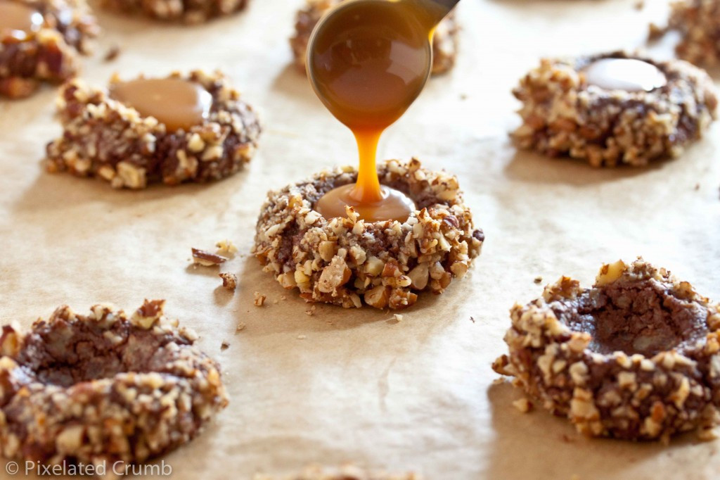 Chocolate Turtle Cookies