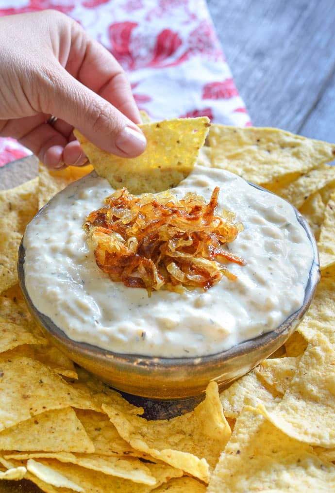 Creamy Onion Garlic Dip