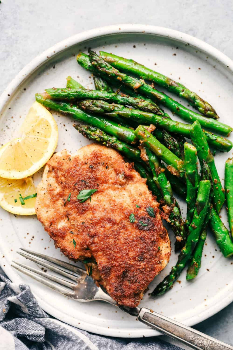 Crispy Garlic Chicken with Asparagus - Most Popular Ideas of All Time