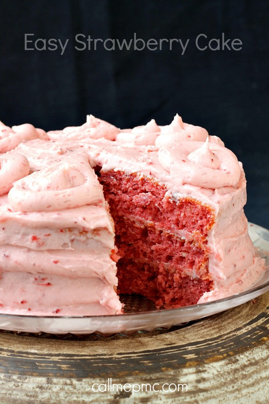 Easy Strawberry Cake 1