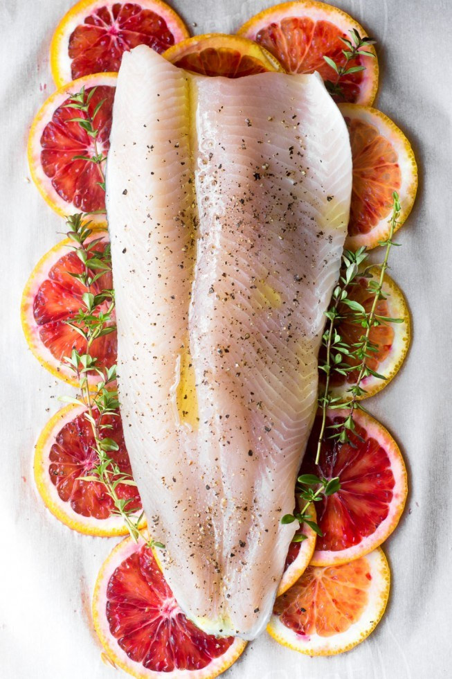 Fish with Blood Orange and Thyme in Parchment 1