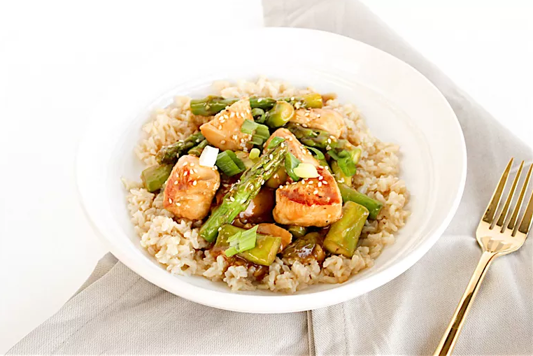 Ginger Asparagus Chicken Stir Fry