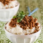 Gluten Free Korean Ground Turkey and Rice Bowl