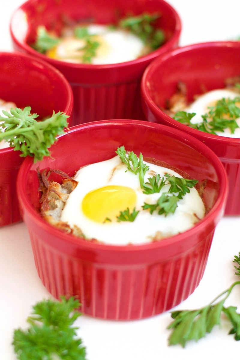 Gluten Free Oven Baked Hash Brown Egg Cups 1