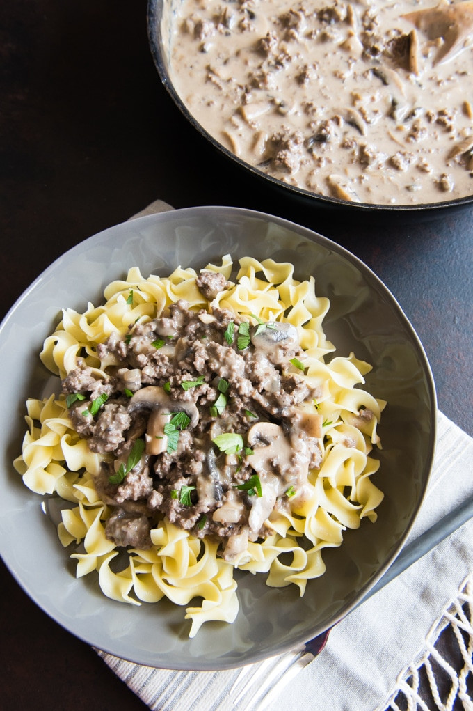 Ground Beef Stroganoff