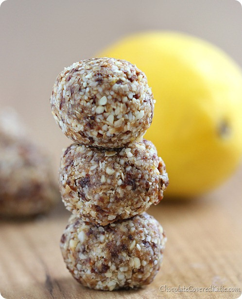 Lemon Cookie Dough Bites