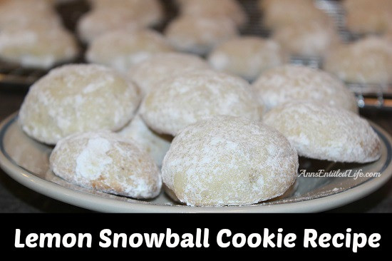 Lemon Snowball Cookie