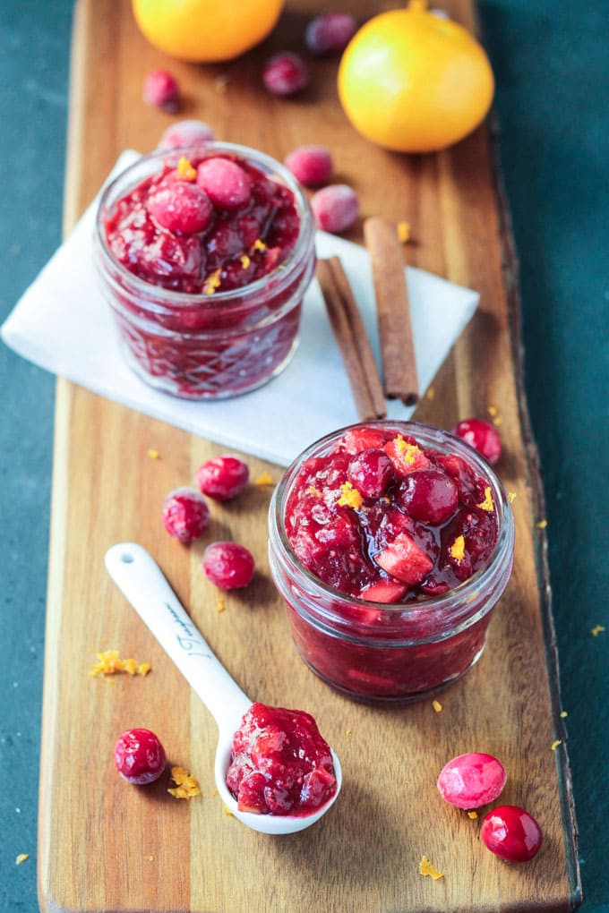 Maple Cinnamon Cranberry Pear Sauce