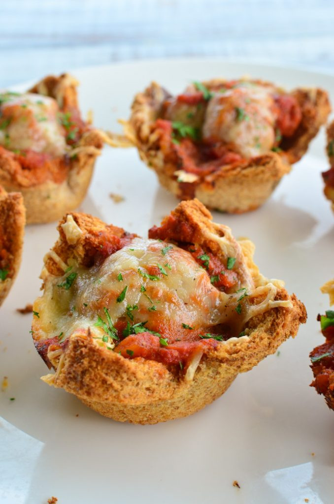 Meatball Marinara Cups