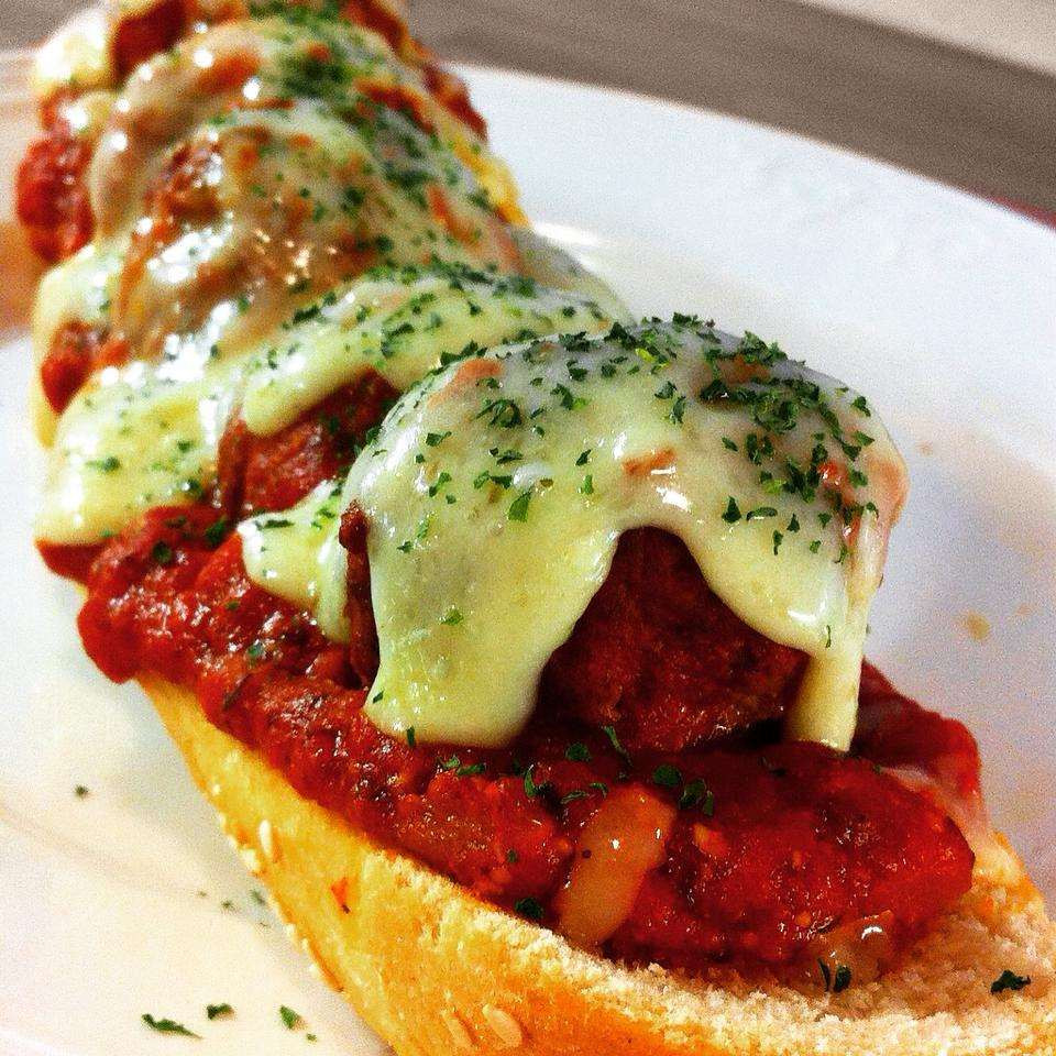 Meatball Marinara Submarine Sandwich