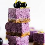 No Bake Lemon Blueberry Cheesecake Bars