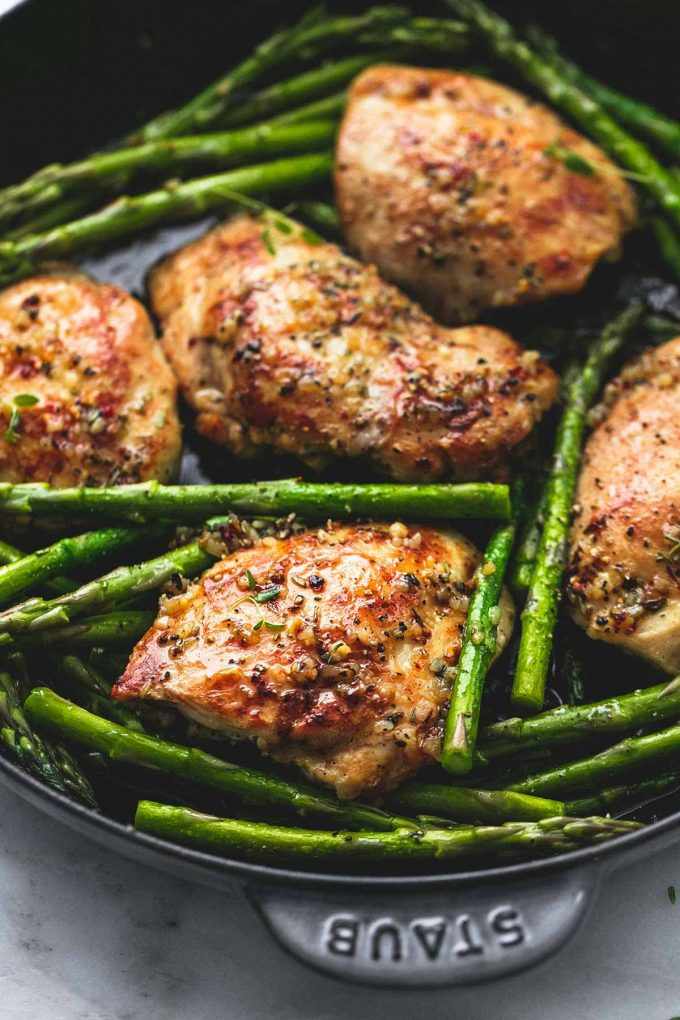 One Pan Garlic Herb Chicken and Asparagus 1