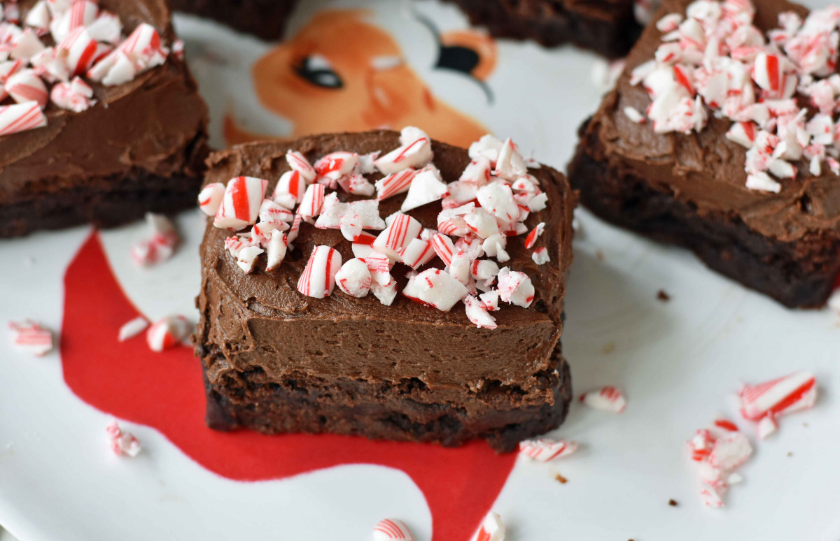 Peppermint Frosted Chocolate Brownies 2