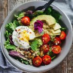 Poached Egg & Avocado Breakfast Salad
