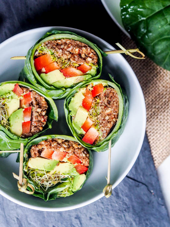 Raw Vegan with Collard Wraps 1