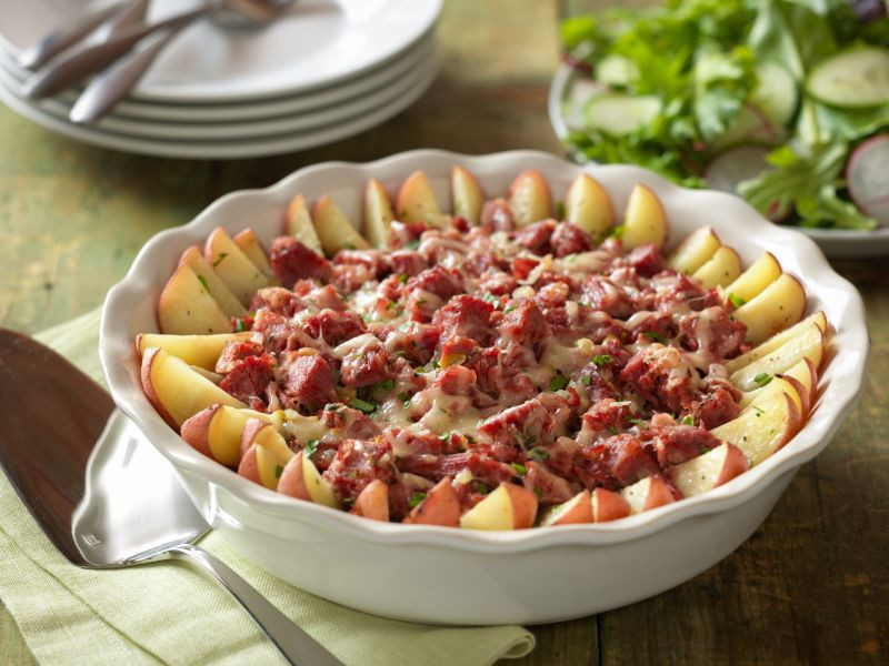 Rustic Corned Beef and Potato Bake