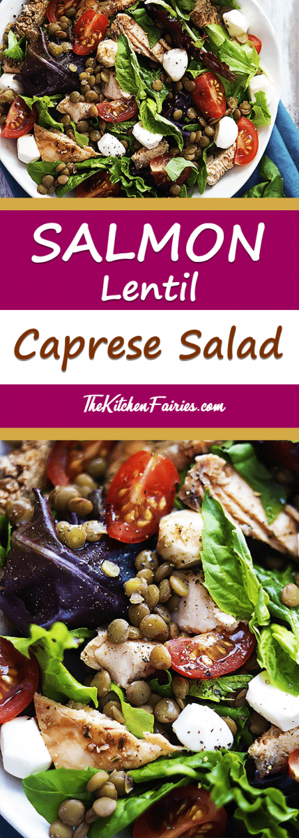 Salmon-Lentil-Caprese-Salad
