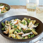 Spring Pea and Pasta Salad with Chicken and Asparagus