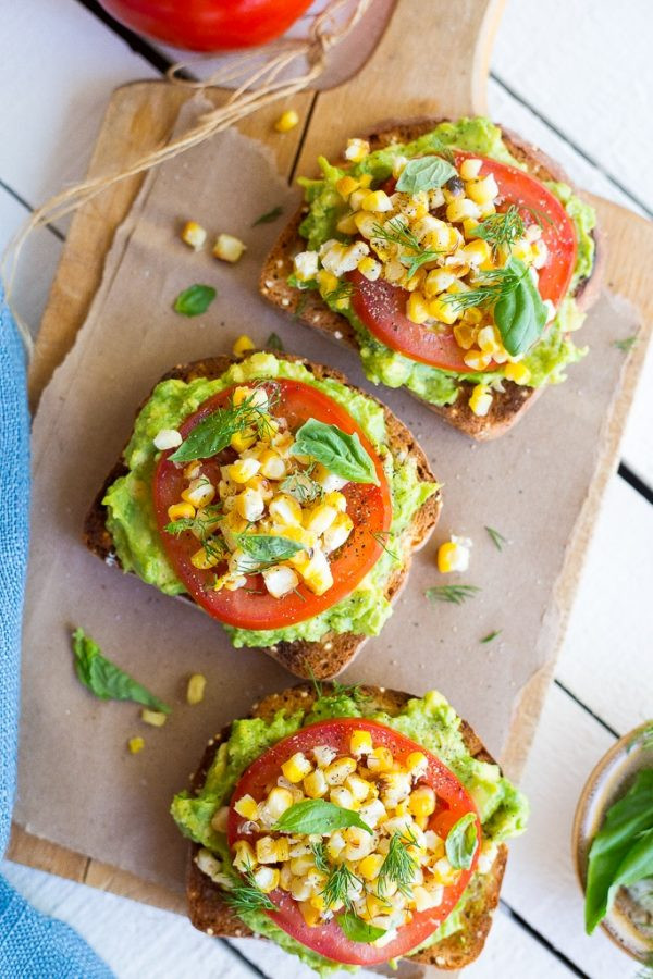 Summer Avocado Toast with Grilled Corn 1