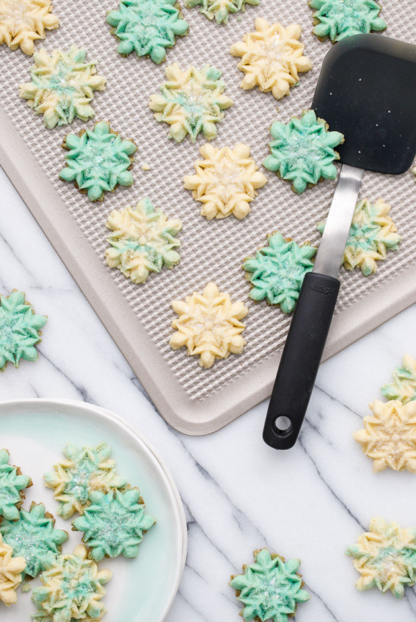 Vanilla Almond Spritz Cookies