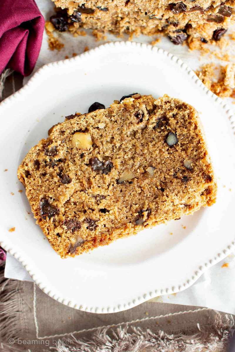 Vegan Cinnamon Raisin Quick Bread 2