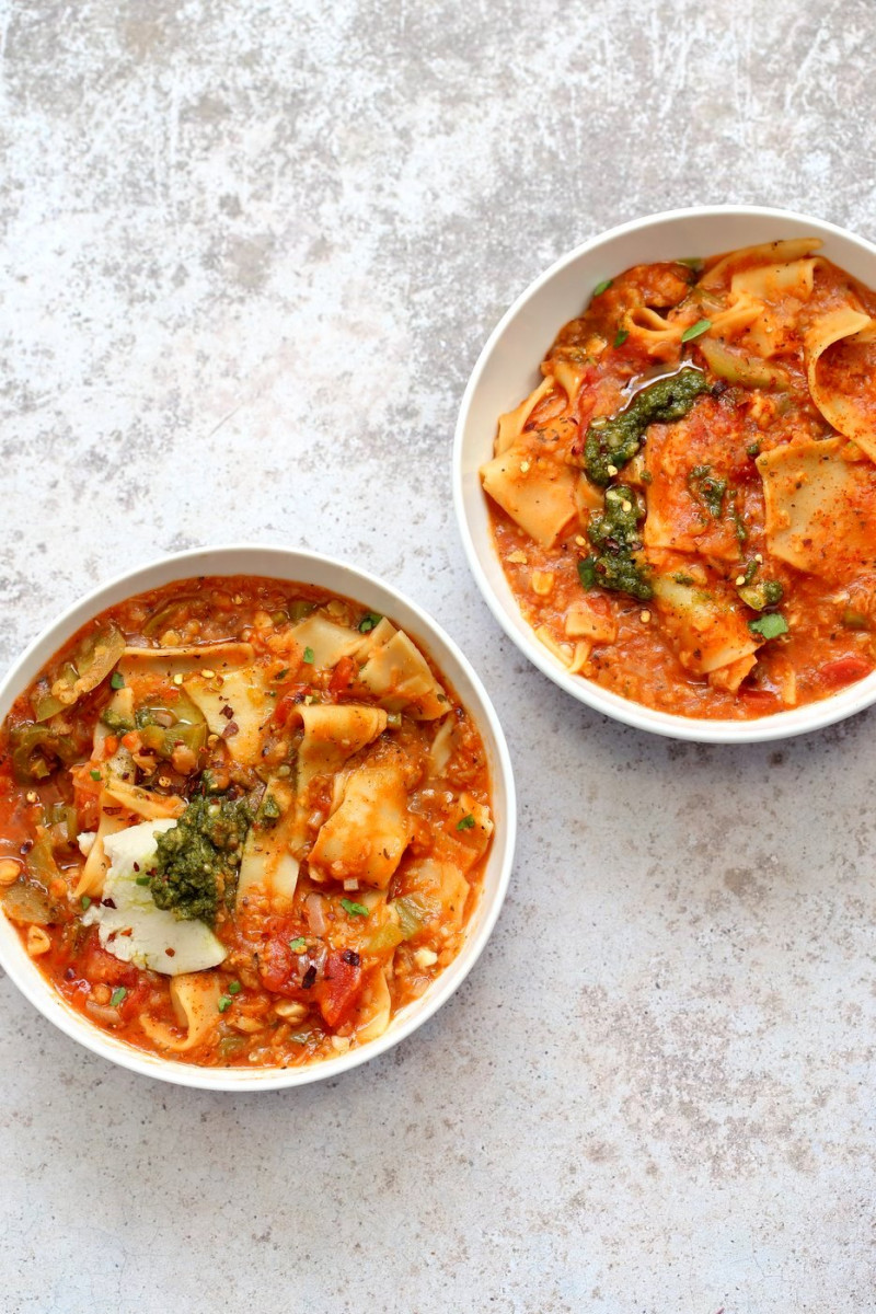 Vegan Lasagna Soup