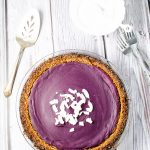 Vegan Purple Sweet Potato Pie with Coconut Almond Crust