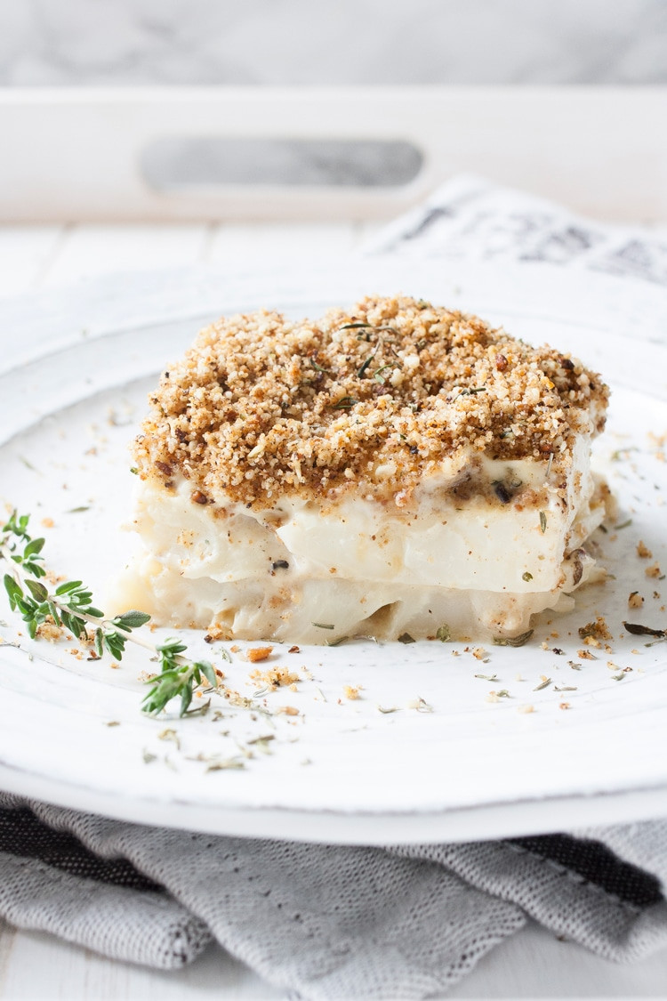 Vegan Scalloped Cauliflower