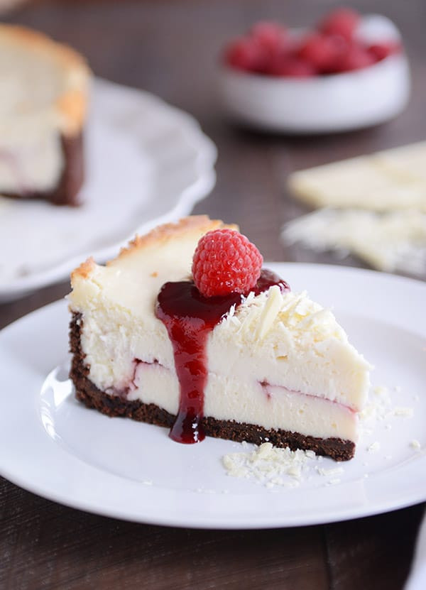 White Chocolate Raspberry Truffle Cheesecake 1