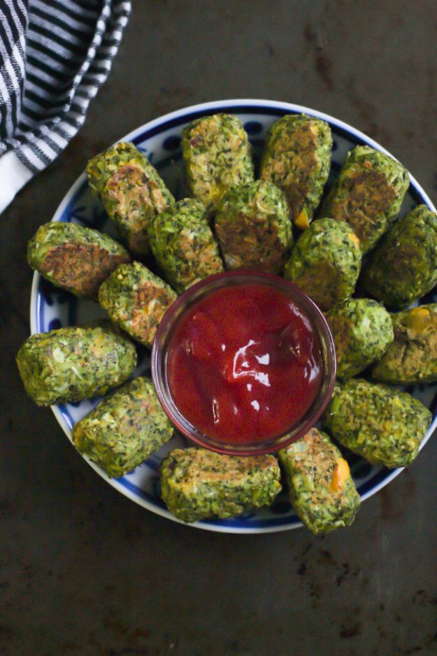 Best Broccoli Recipes - Low-Carb Broccoli Tots - Recipe Ideas for Roasted, Steamed, Fresh or Frozen, Healthy, Cheesy, Soup, Salad, Casseroles and Side Dish Vegetables Made With Broccoli. Shrimp, Chicken, Pasta and Paleo Recipes. Easy Dinner, Lunch and Healthy Snacks for Kids and Adults - Homemade Food and Crafts by DIY JOY http://diyjoy.com/best-broccoli-recipes