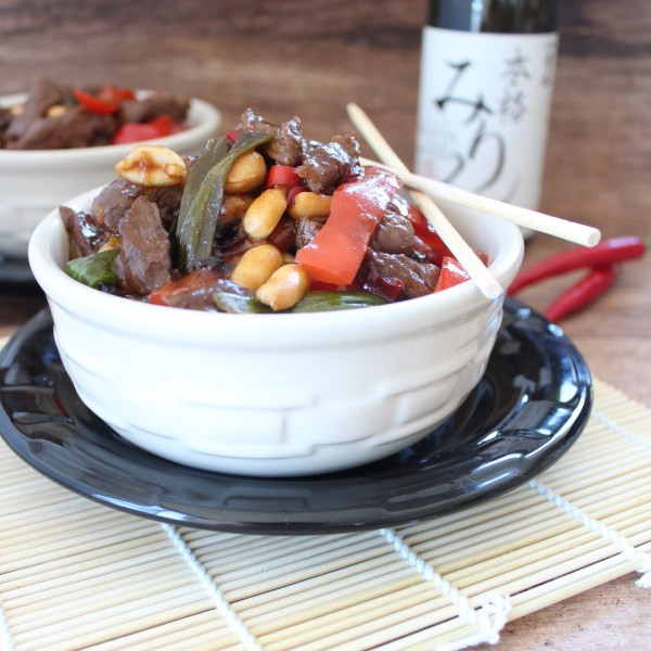 Gluten Free Kung Pao Beef and Noodle Bowl 1