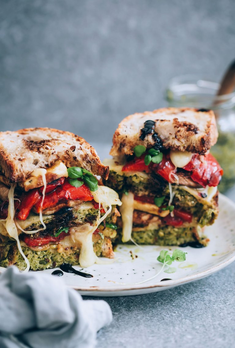 Grilled Vegetable Sandwiches with Havarti & Balsamic Drizzle 1