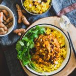 Instant Pot Coconut Pork with Turmeric Ginger Rice 1