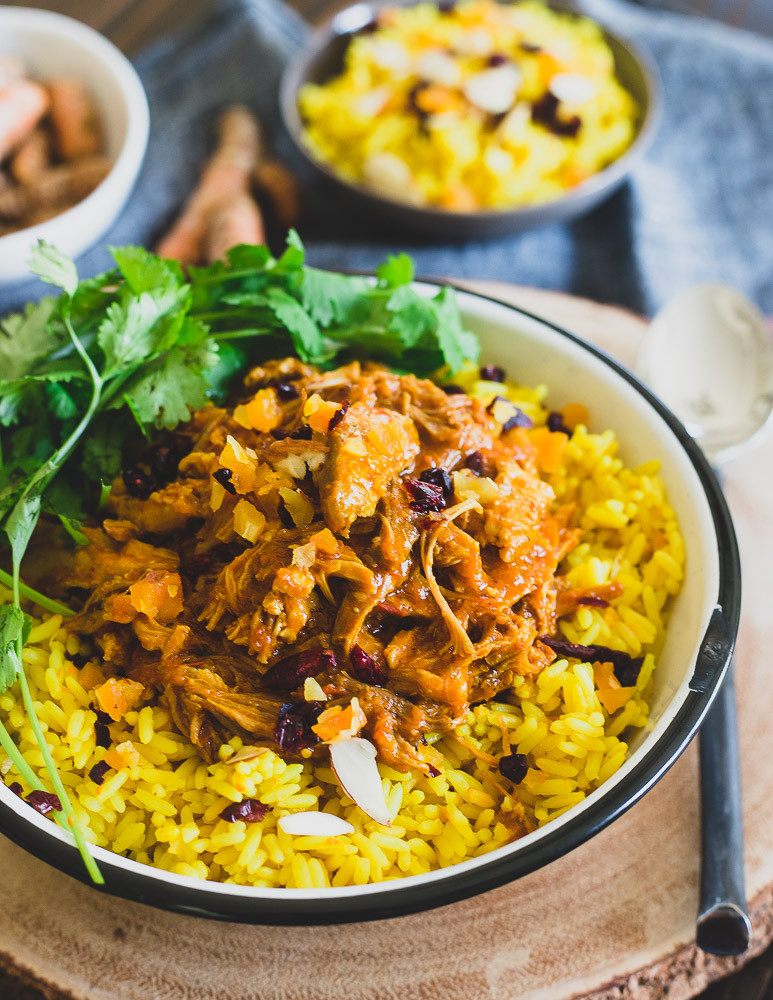 Instant Pot Coconut Pork with Turmeric Ginger Rice