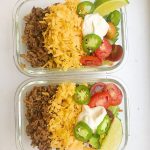 Keto Meal Prep Ground Beef Taco Salad