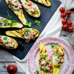 Low Carb Grilled Stuffed Summer Squash 1
