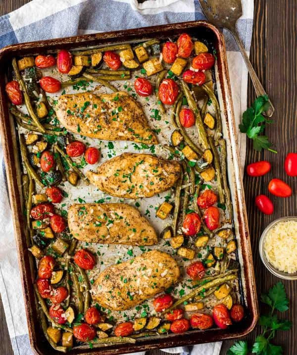 Sheet Pan Italian Chicken and Vegetables 1