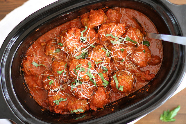 Slow Cooker Italian Meatballs 1