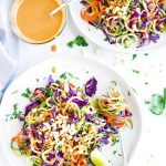 Thai Zucchini Noodle Salad with Cabbage